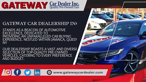 Looking for your dream car at an unbeatable price? Welcome to Gateway Car Dealership!